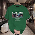 Men Cotton Graphic T-Shirt Loose Fit Summer