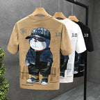 Men Cartoon Printed T-Shirt Summer Stylish Trendy